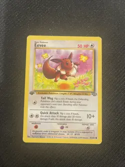 Pokemon Jungle 1st Edition Eevee 51/64 Non Holo Card - Image 1