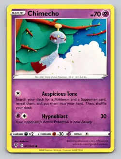 Chimecho 072/185 Common Vivid Voltage Pokemon NM - Image 1