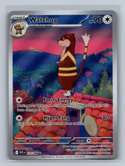 Watchog 153/086 Holo Illustration Rare White Flare Pokemon NM/M - Image 1