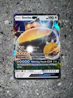 Pokemon TCG Cards Snorlax GX SM05 Black Star Promo Holo LP (Regular Size) - Image 3