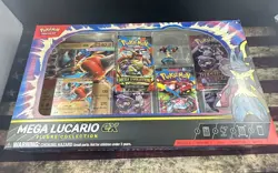 Pokemon TCG: Mega Lucario Ex Figure Collection - New & Sealed - Image 1