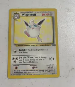 Pokemon TCG Wigglytuff 32/64 Jungle Regular Rare English 1999 80 HP Unlimited - Image 1