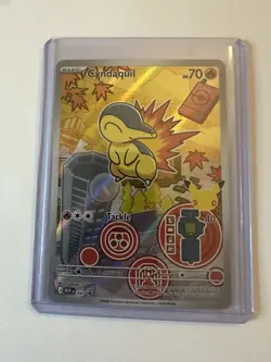 Pokemon Cyndaquil 047 Promo 2 Black Star Card w/ Top Loader - Image 1