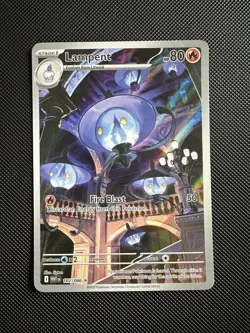 Pokemon TCG Lampent 102/086 Sv: White Flare Illustration Rare Holo Eng 80 HP - Image 1
