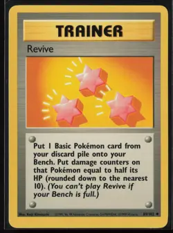 Revive 89/102 Uncommon Base Set Unlimited Pokemon Near Mint - Image 1