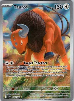 Tauros 096/086 Holo Illustration Rare IR Chaos Rising Pokemon Holo Near Mint - Image 1