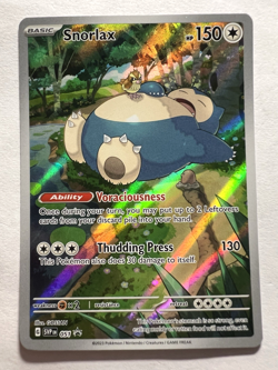 Pokemon 151 Snorlax 051 Black Star ETB Promo Full Art Holo (#22) - Image 1