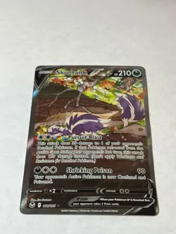 Skuntank V 181/195 Ultra Rare Silver Tempest Pokemon Holo Near Mint - Image 1