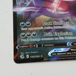 Gengar V 156/264 Holo V Rare Fusion Strike Pokemon - Image 2