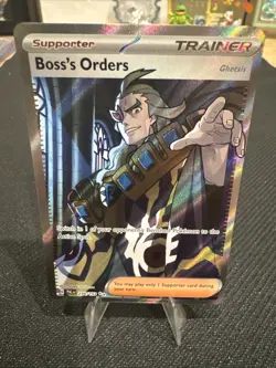 Boss's Orders (Ghetsis) 248/193 Ultra Rare Paldea Evolved Pokemon Near Mint - Image 1