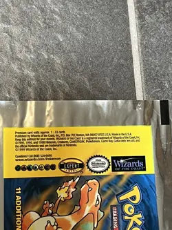 Base Set UNCUT Booster Pack WRAPPER Charizard Blastoise Venusaur Pokemon 1999 - Image 3