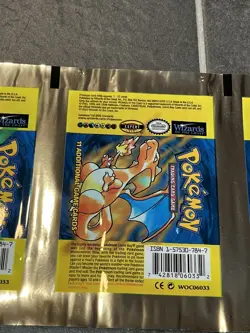Base Set UNCUT Booster Pack WRAPPER Charizard Blastoise Venusaur Pokemon 1999 - Image 5