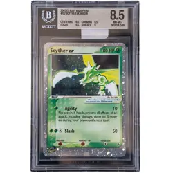 Scyther Ex #102/109 EX Ruby & Sapphire Holo Rare BGS 8.5 Pokemon Card *AE - Image 1