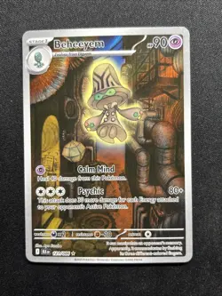 Pokemon Beheeyem 121/086 IR Illustration Rare SV Black Bolt NM - Image 1