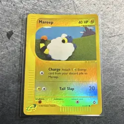 Pokemon TCG Mareep Reverse Holo Common 093/147 Aquapolis 2002 English 40 HP - Image 1