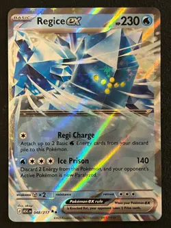Pokemon TCG Regice ex 048/217 Double Rare - Ascended Heroes - Pack Fresh ✅ - Image 1