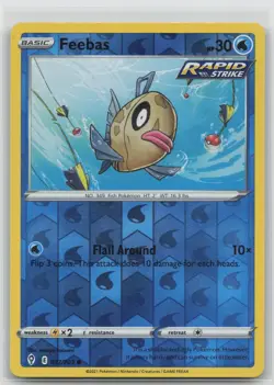 Feebas 037/203 Common Evolving Skies Pokemon Reverse Holo Lightly Played - Image 1