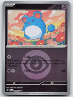 Marill (Energy Symbol Pattern) 083/217 Ascended Heroes Pokemon Reverse Holo NM - Image 1