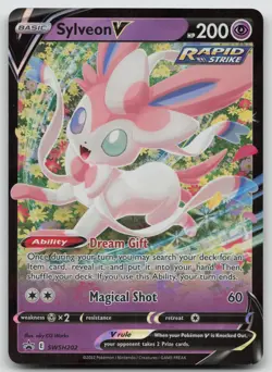 Sylveon V SWSH202 Holo Promo Sword & Shield Promo Pokemon Holo Near Mint - Image 1