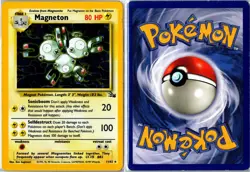 Pokemon Card - Magneton Fossil 11/62 1999 Rare Holo Heavily Played - Image 3