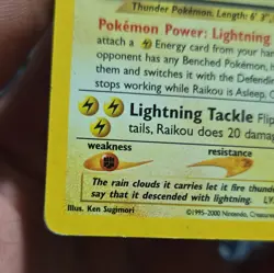 The Pokemon Company Raikou 13/64 Neo Revelation Holo Rare Holo English Unlimited - Image 2