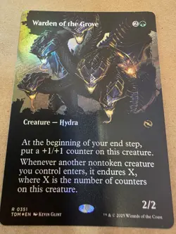 Warden of the Grove - Foil (Borderless) Tarkir: Dragonstorm - Mtg - Image 1