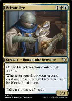 1x Private Eye - Foil NM-Mint, English Murders at Karlov Manor MTG Magic - Image 1