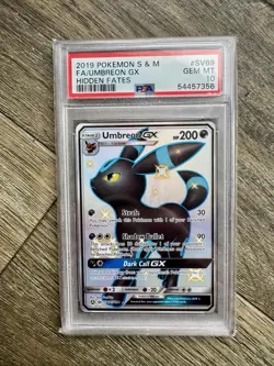 Pokemon TCG Umbreon GX Hidden Fates SM SV69/SV94 PSA 10 - Image 1