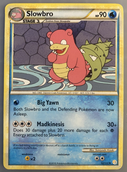 Slowbro 52/123 Heartgold & Soulsilver Regular Pokemon TCG 2010 MP Free Shipping - Image 1