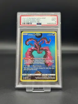 Galarian Moltres SWSH284 PSA 9 Black Star Promo Pokemon Card - Image 1
