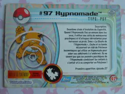 HYPNOMADE #97 - TOPPS TV ANIMATION EDITION 1999 - CARTE POKEMON - BON ETAT - Image 4
