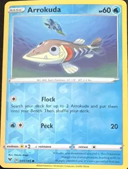 Arrokuda 2020 Pokemon #41 Reverse Holo Card - Image 1