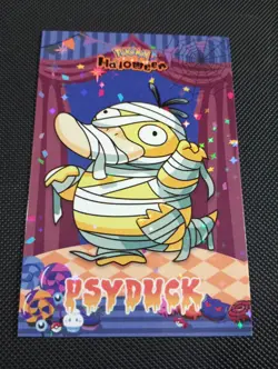 Psyduck Mummy POKEMON DATABASE HALLOWEEN SET Star HOLO PERU 2025 - Image 1