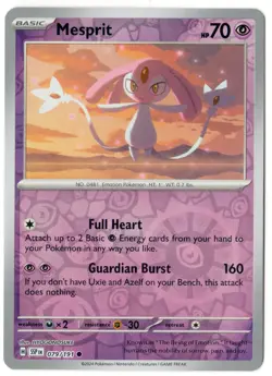 Pokemon - Mesprit - 079/191 - Surging Sparks - Reverse Holo - NM - Image 1