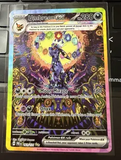 2025 POKEMON PRISMATIC EVOLUTIONS UMBREON EX 161/131! SPECIAL ILLUSTRATIONS RARE - Image 1