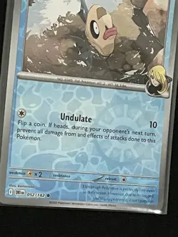 Cynthia's Feebas Reverse Holo #52 Pokemon Destined Rivals - Image 2