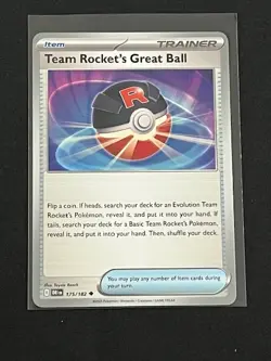 Team Rocket's Great Ball #175 Pokemon Destined Rivals - Image 1
