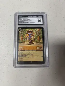 2023 Disney Lorcana EN P1 Goofy Musketeer Gamescom Promo #12 CGC Gem Mint 10 - Image 1