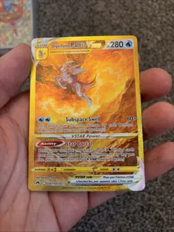 Pokemon Palkia VSTAR Card Origin Forme, GG67/GG70, Crown Zenith - Image 1