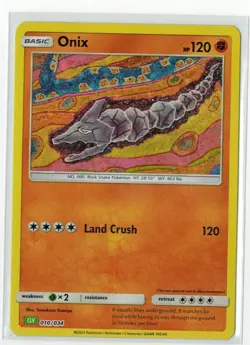 Onix CLV 010/034 NM English Pokemon Card TCG Classic Collection Near Mint - Image 1
