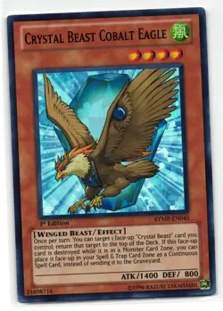 Crystal Beast Cobalt Eagle Super Rare | RYMP-EN045 | Yu-Gi-Oh Card - Image 1