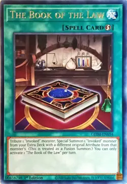 Yu-Gi-Oh! - The Book of The Law - GEIM-EN054 - Rare - 1st Ed - NM/M - NEW - Image 1
