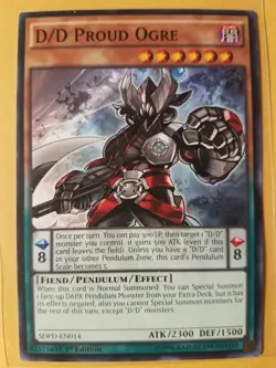 D/D PROUD OGRE / FIEND / PENDULUM / EFFECT / Yu-Gi-Oh! 2020 1st Edition - Image 1