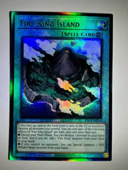 Fire King Island RA03-EN059 Ultimate Rare 1st Edition YuGiOh Card - Image 1