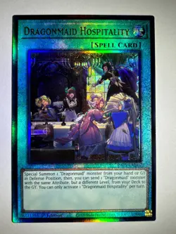 Dragonmaid Hospitality RA03-EN068 Ultimate Rare 1st Edition YuGiOh Card - Image 1