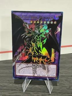 YUGIOH RA05-EN141 Red-Eyes Dark Dragoon OVERFRAME Ultra Rare 1st Edition NM - Image 1
