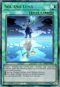 Sol and Luna RA02-EN068 Ultimate Rare 1st Edition YuGiOh - Image 1