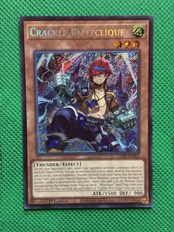 YuGiOh! - Crackle Blitzclique CORI-EN012 Secret Rare 1st Edition Near Mint - Image 1