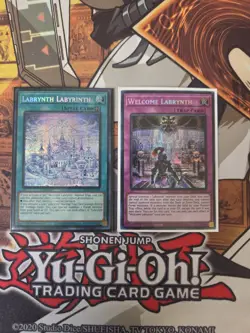 YUGIOH LABRYNTH LABYRINTH + WELCOME LABRYNTH MP23 PRISMATIC SECRET 1ST ED NM - Image 1