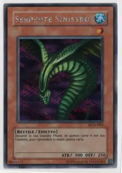 Yugioh ITALIAN Sinister Serpent WC4-I002 Prismatic Secret Rare LP - Image 1
